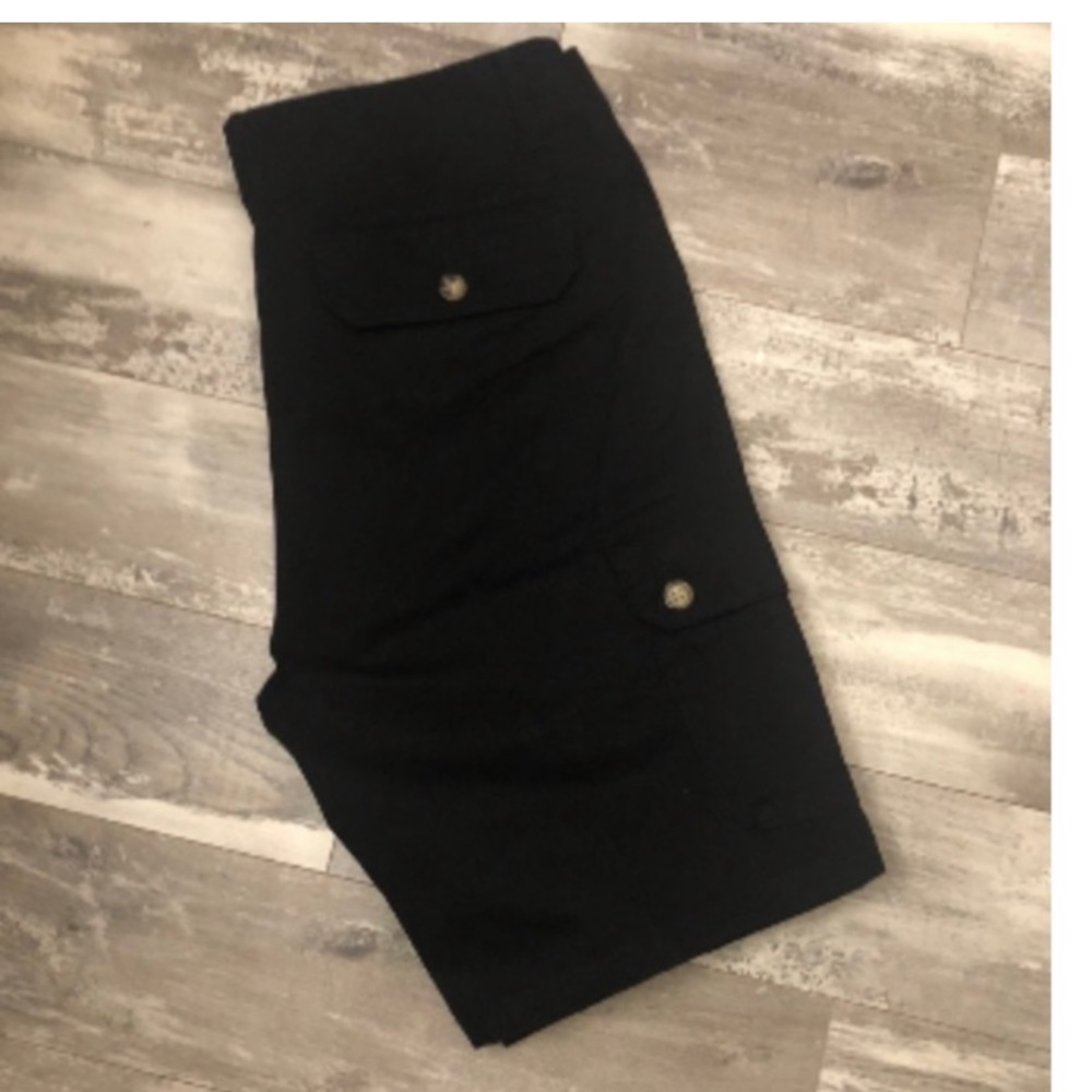MENS BLACK CARGO SHORTS